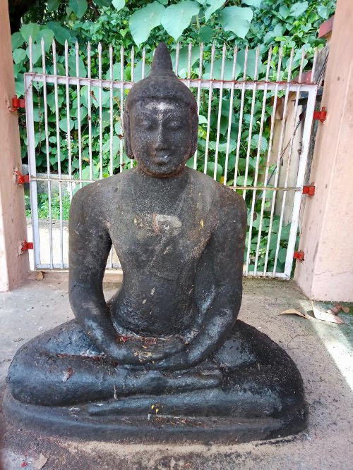 Ancient Buddha statue of Kerala from Pallikkal kept in Bharanikkavu