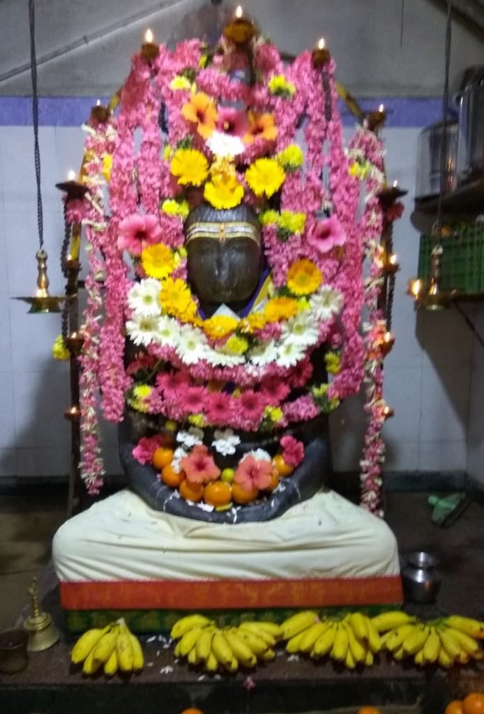 Ancient Buddha statue at Ariyankuppam, Pondicherry