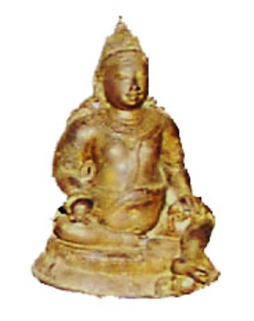 Ancient Buddhist statue of Jambhala from Nagapatttinam, Tamil Nadu.