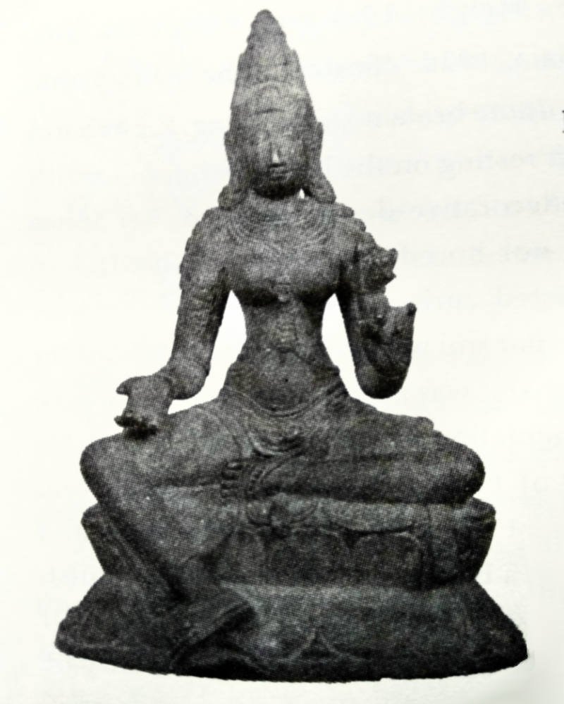 Ancient statue of Bodhisattva Tara from Nagapatttinam, Tamil Nadu.