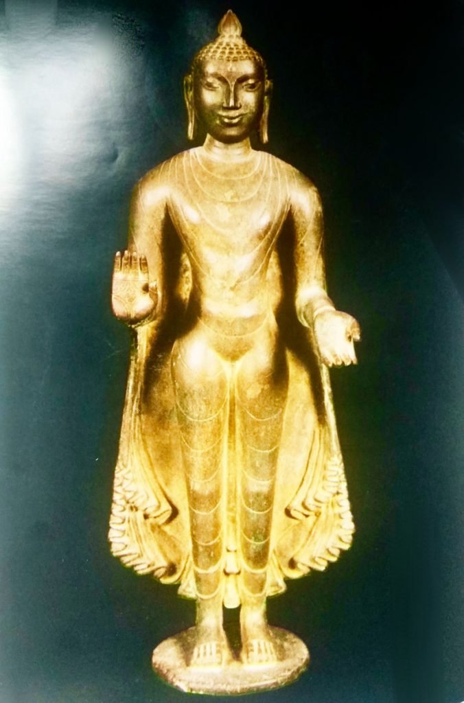 Ancient statue of Buddha from Nagapatttinam, Tamil Nadu.