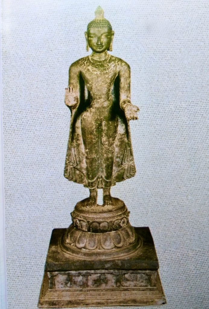 Ancient statue of Buddha from Nagapatttinam, Tamil Nadu.