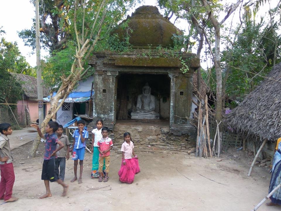 Ancient Buddha statue at Peruncheri, Mayiladuthurai, Nagapattinam district, Tamil Nadu.