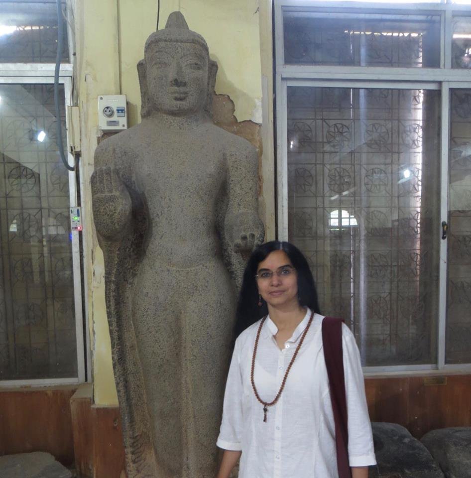 Ancient Buddha statue from Thiruvalanchuzhi near Kumbakonam, Thanjavur district, Tamil Nadu. Now in Chennai Museum. - buddhism in thanjavur and kumbakonam