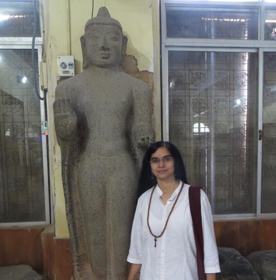 Ancient Buddha statue from Thiruvalanchuzhi near Kumbakonam, Thanjavur district, Tamil Nadu. Now in Chennai Museum.  - buddhism in thanjavur and kumbakonam