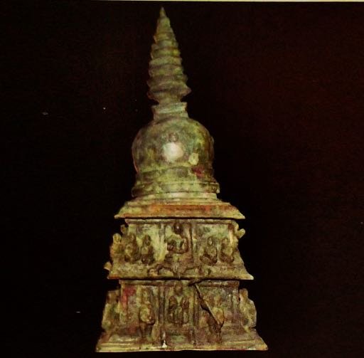 An ancient reliquary stupa unearthed in Sellur, Tamil Nadu