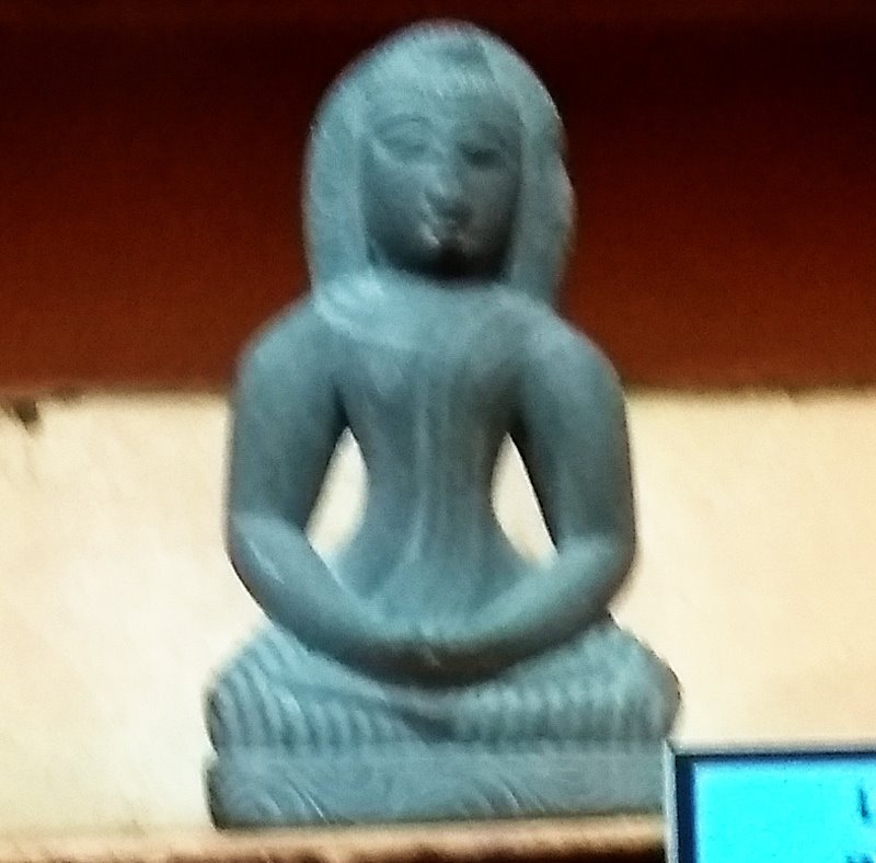 Ancient Buddha statue presently kept in Tiruchirapalli Museum.