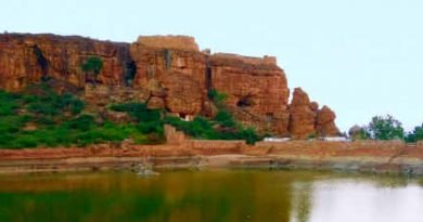 View of the Badami Cave