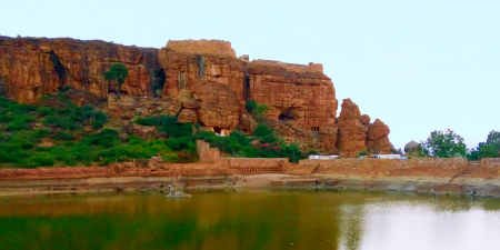 View of the Badami Cave