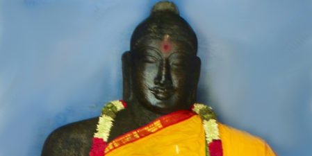 Buddha statue at Thiyaganur, Salem, Tamil Nadu